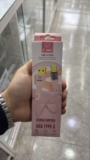 CABLE ACORDONADO CARGADOR USB A TIPO C