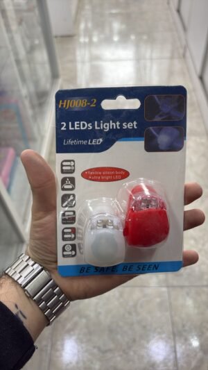 LUCES DE BICICLETA BLANCO Y ROJO