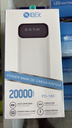 CARGADOR PORTATIL 20000MAH CARGA RAPIDA TREQA