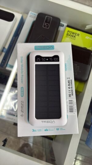 CARGADOR PORTATIL CON PANEL SOLAR 10000MAH TREQA