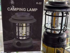 FARO DE CAMPING CON PANEL SOLAR