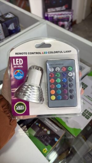 FOCO LED RGB CON CONTROL REMOTO