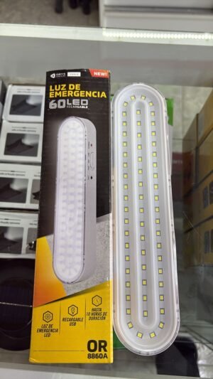 LUZ DE EMERGENCIA RECARGABLE 60 LED ORYX