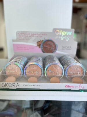 polvo compacto con esponjita