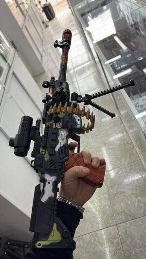 AMETRALLADORA CON TRIPODE LUZ Y SONID