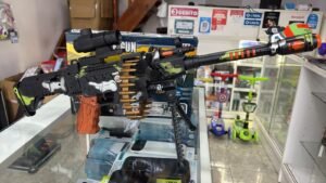 AMETRALLADORA CON TRIPODE LUZ Y SONID