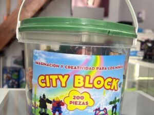 BALDE DE LADRILLOS " CITY BLOCK " 200 PIEZAS