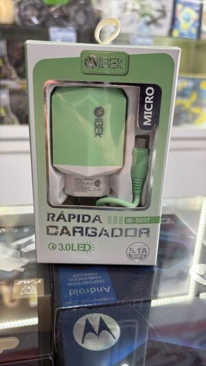 CARGADOR FICHA MICRO IBEK 3.0A