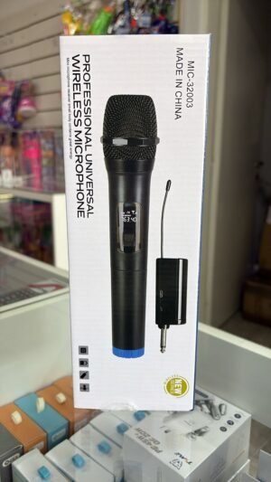 MICROFONO CON RECEPTOR INALAMBRICO Y ACCESORIOS