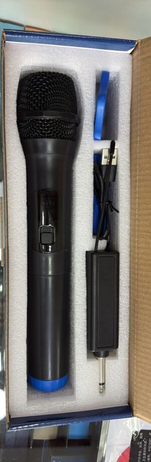 MICROFONO CON RECEPTOR INALAMBRICO Y ACCESORIOS