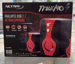 PARLANTES NETMAK USB 2.1 RETROILUMINADOS