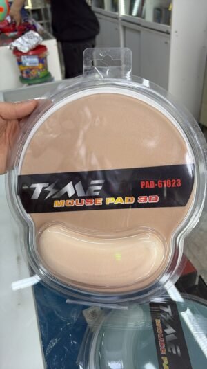 MOUSE PAD REDONDO CON ALMOHADILLA PARA MUÑECA