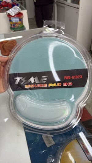 MOUSE PAD REDONDO CON ALMOHADILLA PARA MUÑECA