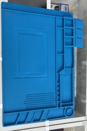 MANTA DE SILICONA ANTIESTATICA COLOR AZUL