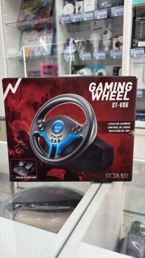 VOLANTE GAMING CON PEDALES Y CAMBIOS NOGA