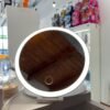 espejo redondo estuche con luz led