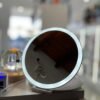 espejo redondo estuche con luz led