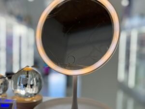 espejo redondo luz led