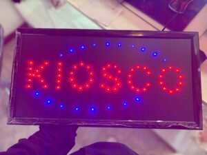 CARTEL COMERCIAL "KIOSKO" 48 x 25