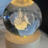 ESFERAS DE CRISTAL 3D CON BASE LUMINOSA