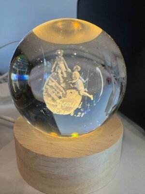 ESFERAS DE CRISTAL 3D CON BASE LUMINOSA