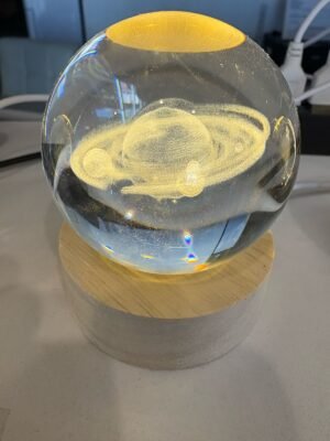 ESFERAS DE CRISTAL 3D CON BASE LUMINOSA