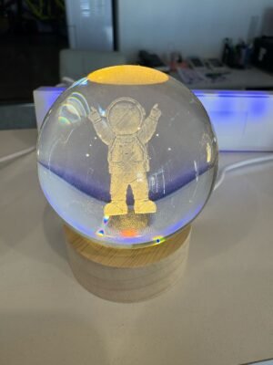 ESFERAS DE CRISTAL 3D CON BASE LUMINOSA