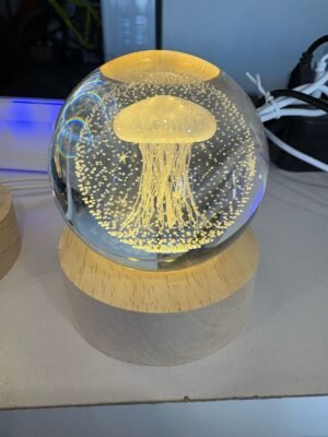 ESFERAS DE CRISTAL 3D CON BASE LUMINOSA