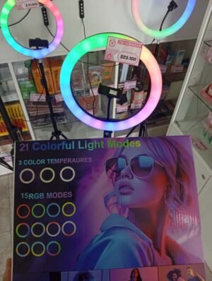 ARO DE LUZ RGB/CALIDO-FRIO 12" MOVIBLE