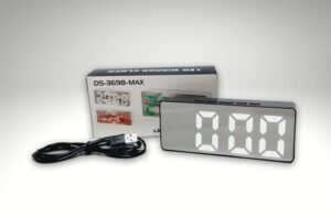 RELOJ DESPERTADOR LED ESPEJO