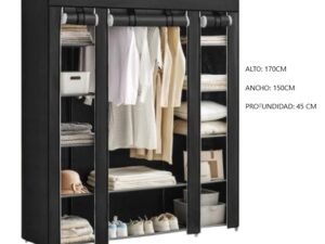 R-15 ROPERO ORGANIZADOR C/ 3 COMPARTIMIENTOS Y PERCHERO