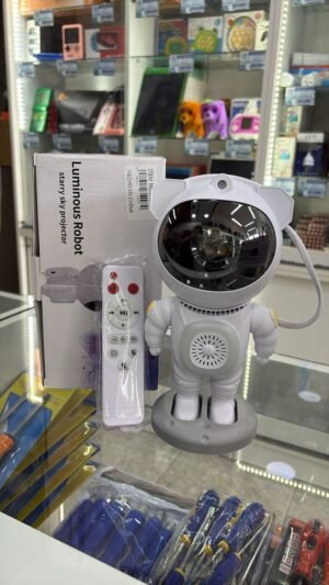 PROYECTOR ASTRONAUTA CON PARLANTE COLORES ( GRANDE )