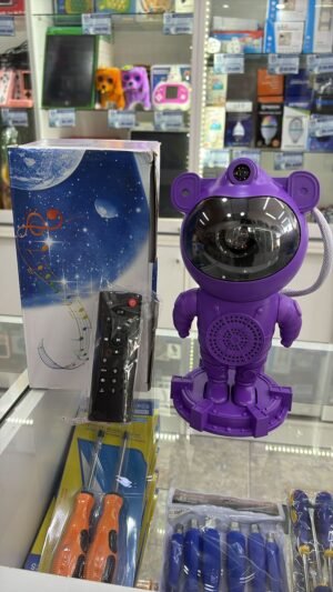PROYECTOR ASTRONAUTA CON PARLANTE COLORES ( GRANDE )