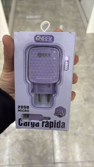 CARGADOR IBEK CARGA RAPIDA ( FICHA MICRO )