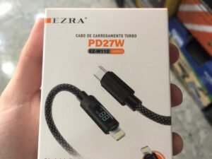 CABLE CARGADOR C/ PANTALLA C A LIGHTNING 27W