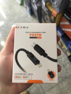 CABLE CARGADOR C/ PANTALLA C A LIGHTNING 27W