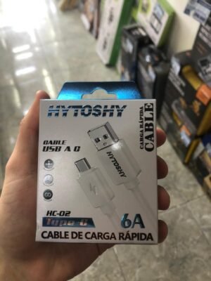 CABLE CARGADOR USB A C 6A
