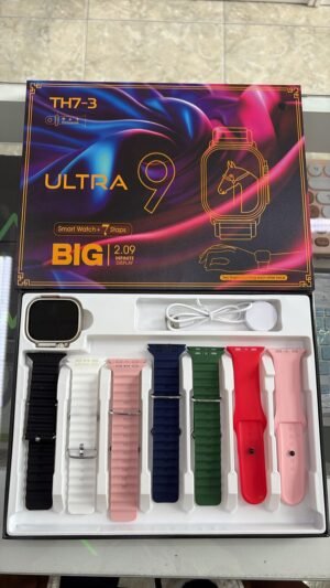 RELOJ SMARTWACH ULTRA 9 BIG C/ 7 MALLAS INTERCAMBIABLES
