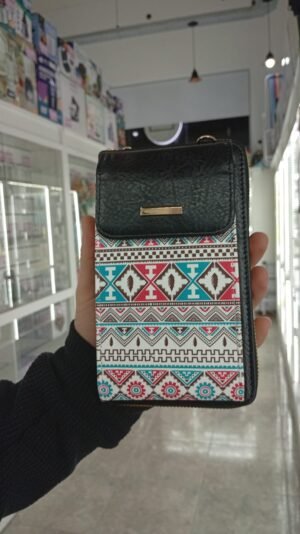 BILLETERA ESTAMPADA PORTA CELULAR