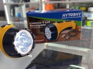 LINTERNA 4 LED RECARGABLE
