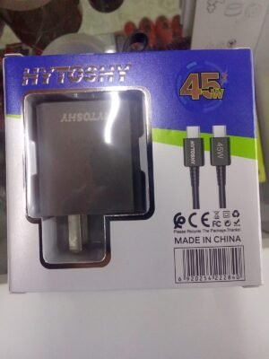 CARGADOR HYTOSHY 45W CARGA ULTRA RAPIDA FICHA C A C