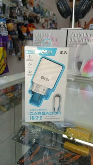 CARGADOR IBEK FICHA MICRO 3.1A