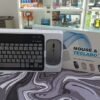 KIT TECLADO Y MOUSE INALAMBRICO BLUETOOTH RECARGABLE