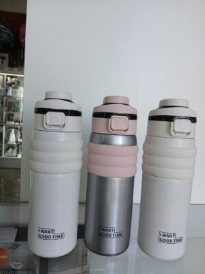 BOTELLA TERMICA DOBLE PICO COLOR METALIZADO