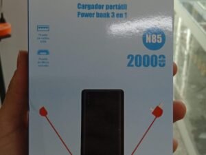 POWER BANK 3 EN 1 20000 MAH LINEA DE CARGA INTEGRADA