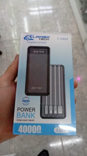 POWER BANK 4 EN 1 CARGA RAPIDA 40000 MAH