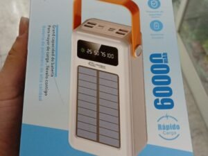 POWER BANK CARGA SUPER RAPIDA + PANEL SOLAR 4 EN 1