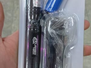 LASER RECARGABLE 5000 MW COLOR VERDE PROFESIONAL - NEGRO