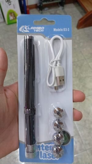 PUNTERO LASER LUZ VERDE 1000MW RECARGABLE 5 PROYECCIONES