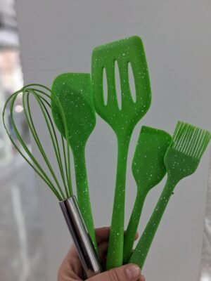 JUEGO DE UTENSILIOS DE COCINA DE SILICONA DE 5 PIEZAS